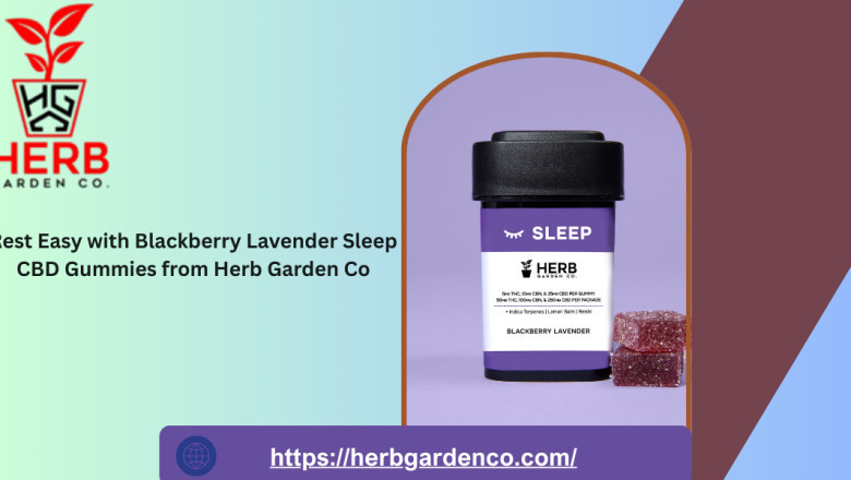 Rest Easy with Blackberry Lavender Sleep CBD Gummies from Herb Garden Co